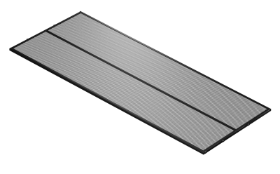 L99M94BL Полка металлическая черная 890х420