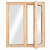 Окно деревян. однокамерн.стеклопакет 1160х1170мм