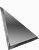 Плитка треугольная зеркальная графитовая с фацетом 10мм 300х300 мм