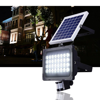 Прожектор светодиодный уличный на солн. бат. 50W, 360 ,ERAPRO-50 IP65