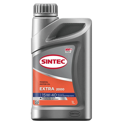 Масло моторное 15W40 SINTEC EXTRA 2000, SJ/CF Минеральное 1л