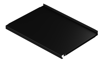 L99S64BL Полка металическая 590х420, черная