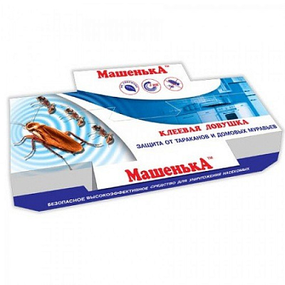 Ловушка клеевая от тараканов и муравьев "Машенька" 25г 