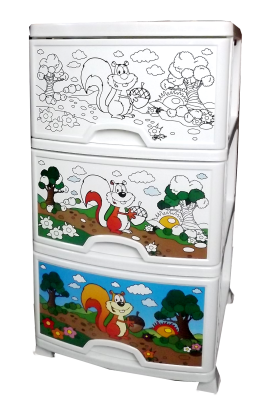 Т93 Комод 3-х секционный Раскраска