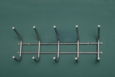 1214 Вешалка для одежды 5 крючков (хром)