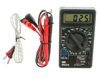 Мультиметр цифровой UNIVERSAL M838 IEK