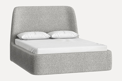 Кровать Далти 160 224х176см Bucle Altea Smoky цвет: серый
