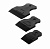 Шпатели Hobbi резиновые черные, набор 3шт. 40-60-80мм//100