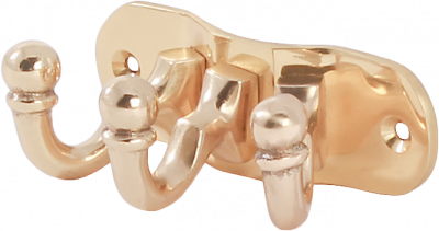 LKBR134 Крючок тройной, латунь