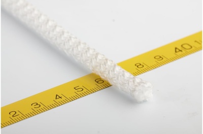 30089 Шнур белый 4мм 20м вязаный (ПП)