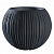 Кашпо "Сфера" d13.5см h16см 1,7л Антрацит КШ-9524