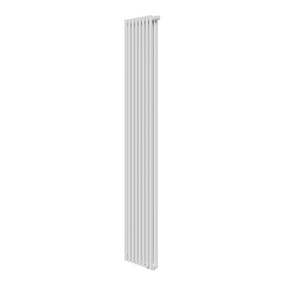 Радиатор трубчатый 8 секций, Shift R22 (круг) VC2180 (Г72хВ1800хШ340) ниж.подкл, белый (RAL9016)